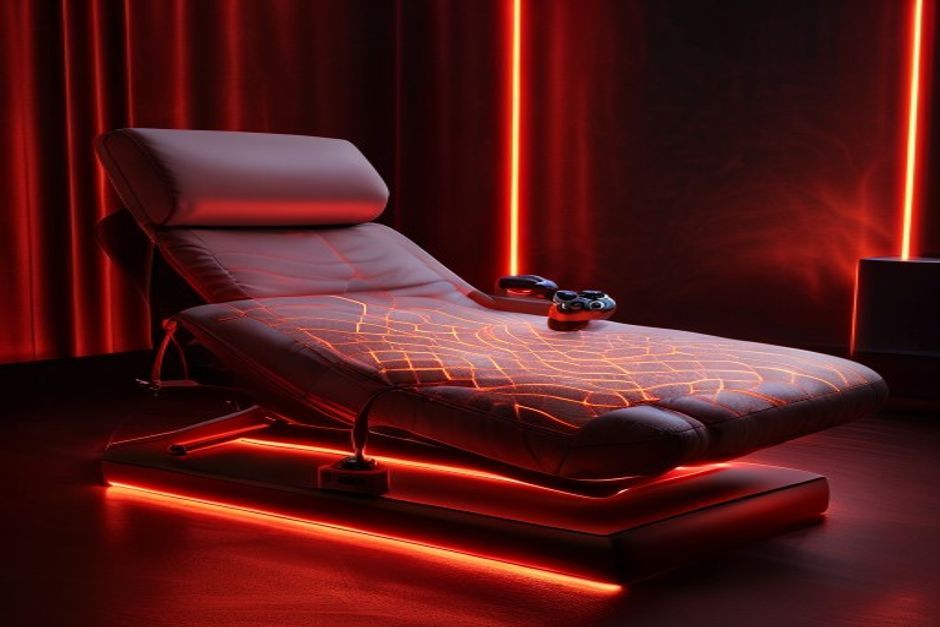 PEMF therapy mat with copper coil pattern and controller